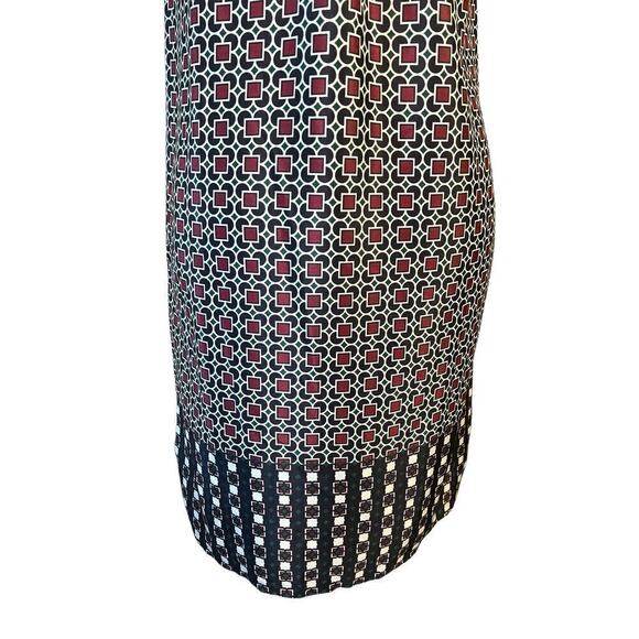 J Crew Dress Blue Collared Geometric Short Sleeve Short Casual Size 0 NEW - Picture 8 of 11